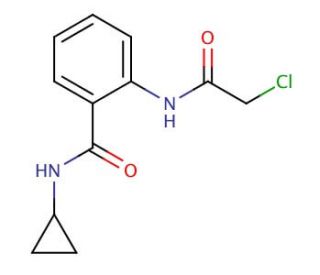 2-[(chloroacetyl)amino]-N-cyclopropylbenzamide - chemical structure image