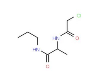2-[(chloroacetyl)amino]-N-propylpropanamide - chemical structure image
