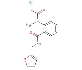 2-[(chloroacetyl)(methyl)amino]-N-(2-furylmethyl)benzamide - chemical structure image