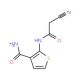 2-[(cyanoacetyl)amino]thiophene-3-carboxamide - chemical structure image