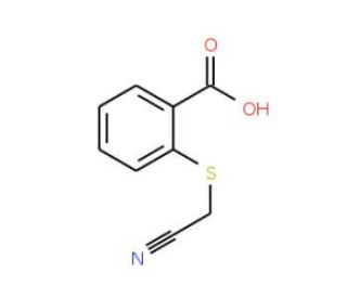 2-[(cyanomethyl)thio]benzoic acid - chemical structure image