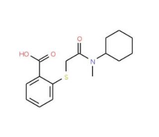 2-[(Cyclohexyl-methyl-carbamoyl)-methylsulfanyl]-benzoic acid (CAS 721406-53-7) - chemical structure image
