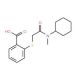 2-[(Cyclohexyl-methyl-carbamoyl)-methylsulfanyl]-benzoic acid (CAS 721406-53-7) - chemical structure image