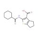 2-[(cyclohexylcarbonyl)amino]-5,6-dihydro-4H-cyclopenta[b]thiophene-3-carboxylic acid - chemical structure image