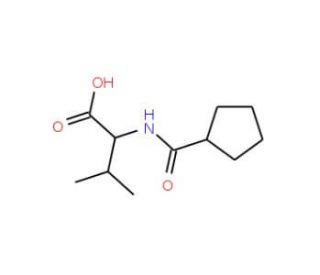 2-[(cyclopentylcarbonyl)amino]-3-methylbutanoic acid - chemical structure image