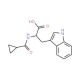 2-[(cyclopropylcarbonyl)amino]-3-(1H-indol-3-yl)propanoic acid - chemical structure image