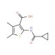 2-[(cyclopropylcarbonyl)amino]-4,5-dimethylthiophene-3-carboxylic acid - chemical structure image