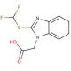 {2-[(difluoromethyl)thio]-1H-benzimidazol-1-yl}acetic acid - chemical structure image