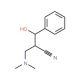 2-[(dimethylamino)methyl]-3-hydroxy-3-phenylpropanenitrile - chemical structure image