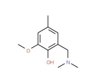 2-[(Dimethylamino)methyl]-6-methoxy-4-methylbenzenol - chemical structure image