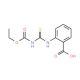 2-({[(ethoxycarbonyl)amino]carbonothioyl}amino)benzoic acid - chemical structure image