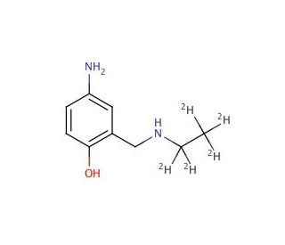 2-[(Ethylamino)methyl]-4-aminophenol-d5 Dihydrochloride - chemical structure image