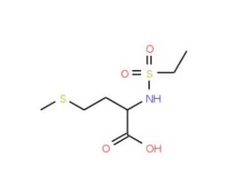 2-[(ethylsulfonyl)amino]-4-(methylthio)butanoic acid - chemical structure image