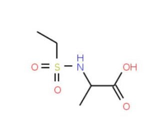2-[(ethylsulfonyl)amino]propanoic acid - chemical structure image