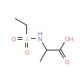 2-[(ethylsulfonyl)amino]propanoic acid - chemical structure image