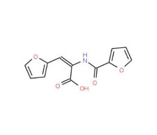 2-[(Furan-2-carbonyl)-amino]-3-furan-2-yl-acrylic acid - chemical structure image