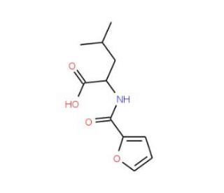 2-[(Furan-2-carbonyl)-amino]-4-methyl-pentanoic acid - chemical structure image