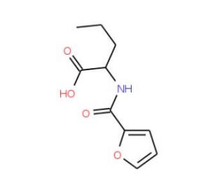 2-[(Furan-2-carbonyl)-amino]-pentanoic acid (CAS 436855-71-9) - chemical structure image