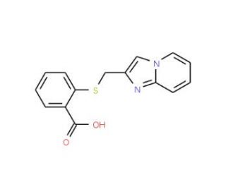 2-[(imidazo[1,2-a]pyridin-2-ylmethyl)thio]benzoic acid - chemical structure image
