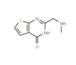 2-[(methylamino)methyl]thieno[2,3-d]pyrimidin-4(3H)-one - chemical structure image