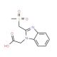{2-[(methylsulfonyl)methyl]-1H-benzimidazol-1-yl}acetic acid - chemical structure image
