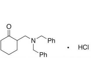2-[(N,N-Dibenzylamino)methyl]cyclohexanone Hydrochloride (CAS 102596-84-9) - chemical structure image