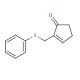 2-[(Phenylthio)methyl]-2-cyclopenten-1-one (CAS 76047-52-4) - chemical structure image