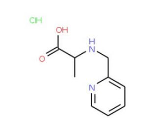 2-[(pyridin-2-ylmethyl)amino]propanoic acid hydrochloride - chemical structure image