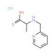 2-[(pyridin-2-ylmethyl)amino]propanoic acid hydrochloride - chemical structure image