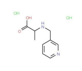 2-[(pyridin-3-ylmethyl)amino]propanoic acid dihydrochloride - chemical structure image