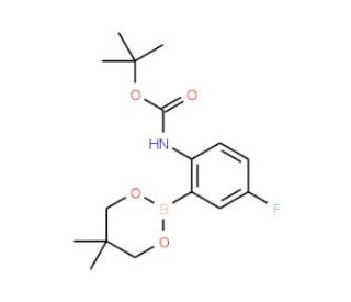 2-[(tert-Butylcarbonyl)amino]-5-fluorobenzeneboronicacid, neopentyl glycol ester - chemical structure image