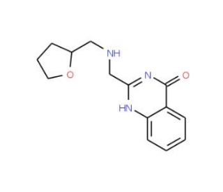 2-{[(tetrahydrofuran-2-ylmethyl)amino]methyl}quinazolin-4(3H)-one - chemical structure image