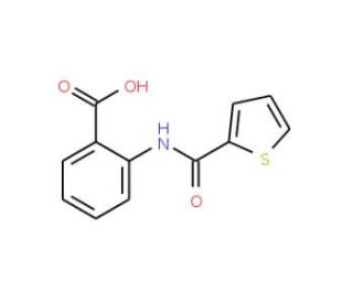 2-[(thien-2-ylcarbonyl)amino]benzoic acid - chemical structure image