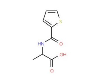 2-[(thien-2-ylcarbonyl)amino]propanoic acid - chemical structure image
