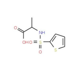 2-[(thien-2-ylsulfonyl)amino]propanoic acid - chemical structure image
