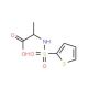 2-[(thien-2-ylsulfonyl)amino]propanoic acid - chemical structure image