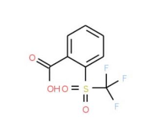 2-[(trifluoromethyl)sulfonyl]benzoic acid - chemical structure image