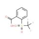 2-[(trifluoromethyl)sulfonyl]benzoic acid - chemical structure image