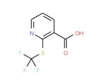 2-[(trifluoromethyl)thio]nicotinic acid - chemical structure image