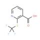 2-[(trifluoromethyl)thio]nicotinic acid - chemical structure image
