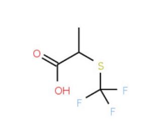2-[(trifluoromethyl)thio]propanoic acid - chemical structure image