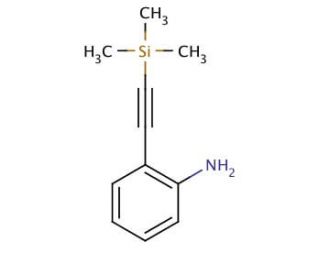 2-[(Trimethylsilyl)ethynyl]aniline (CAS 103529-16-4) - chemical structure image