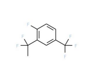 2-(1,1-Difluoroethyl)-1-fluoro-4-(trifluoromethyl)benzene - chemical structure image