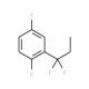 2-(1,1-Difluoropropyl)-1,4-difluorobenzene - chemical structure image