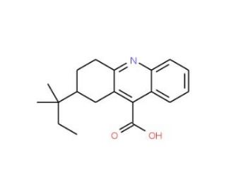 2-(1,1-Dimethyl-propyl)-1,2,3,4-tetrahydro-acridine-9-carboxylic acid - chemical structure image
