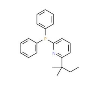 2-(1,1-Dimethylpropyl)-6-(diphenylphosphino)pyridine (CAS 947315-18-6) - chemical structure image