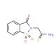 2-(1,1-dioxido-3-oxo-1,2-benzisothiazol-2(3H)-yl)ethanethioamide - chemical structure image