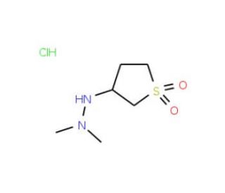 2-(1,1-dioxidotetrahydrothien-3-yl)-1,1-dimethylhydrazine hydrochloride - chemical structure image