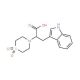 2-(1,1-Dioxo-1lambda~6~,4-thiazinan-4-yl)-3-(1H-indol-3-yl)propanoic acid - chemical structure image