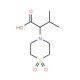 2-(1,1-Dioxo-1lambda~6~,4-thiazinan-4-yl)-3-methylbutanoic acid - chemical structure image